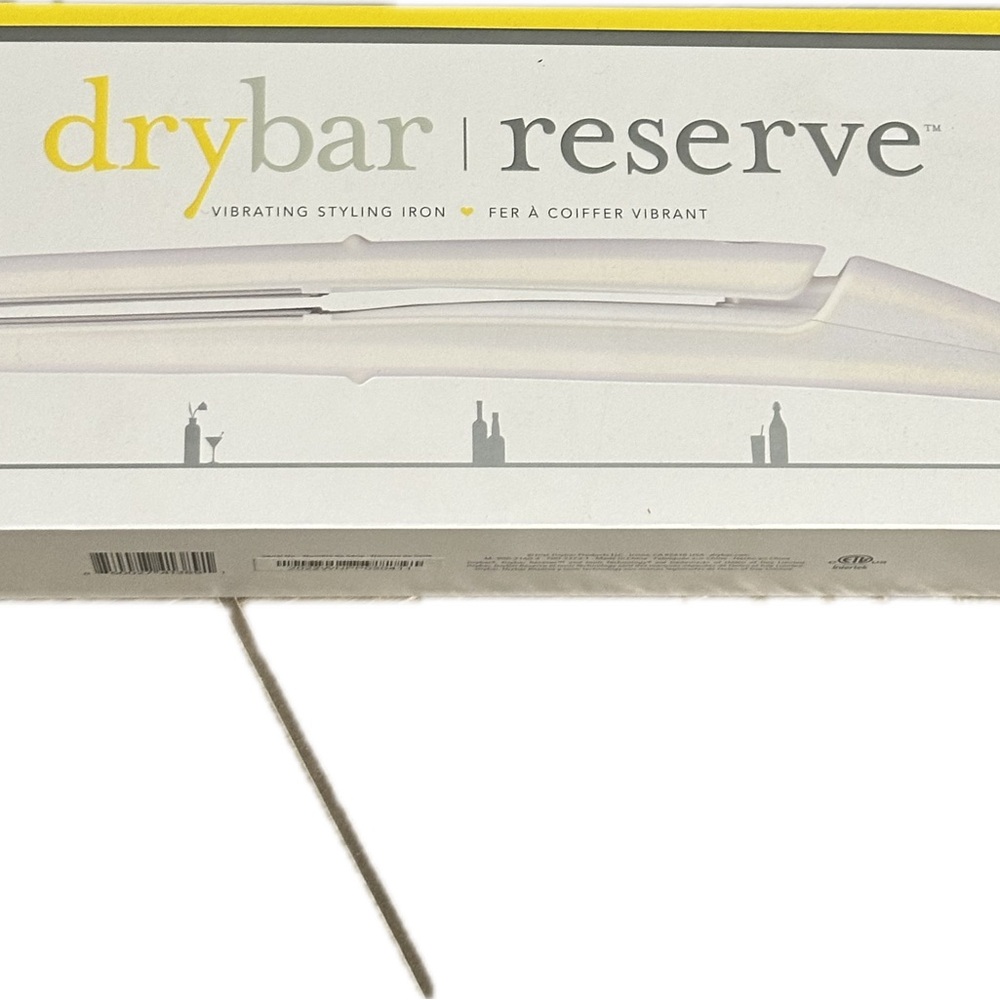 Drybar Reserve Vibrating Styling Iron - White and Yellow